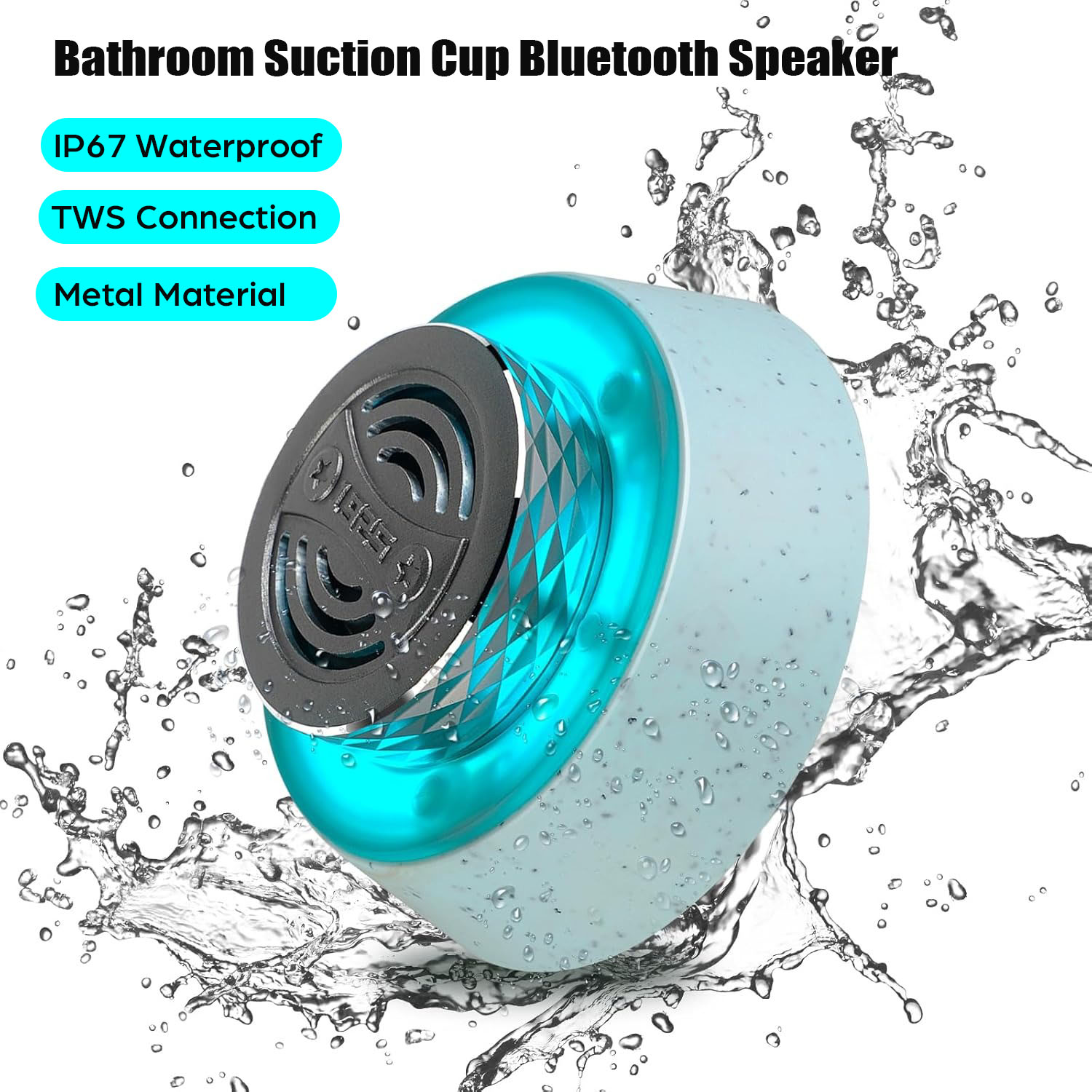 Home Bathroom Called - Mini alto-falante bluetooth chuveiro subwoofer chamada