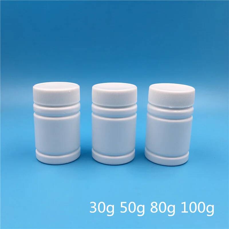 Bath Salts Jar - Frascos vazios de plástico branco HDPE