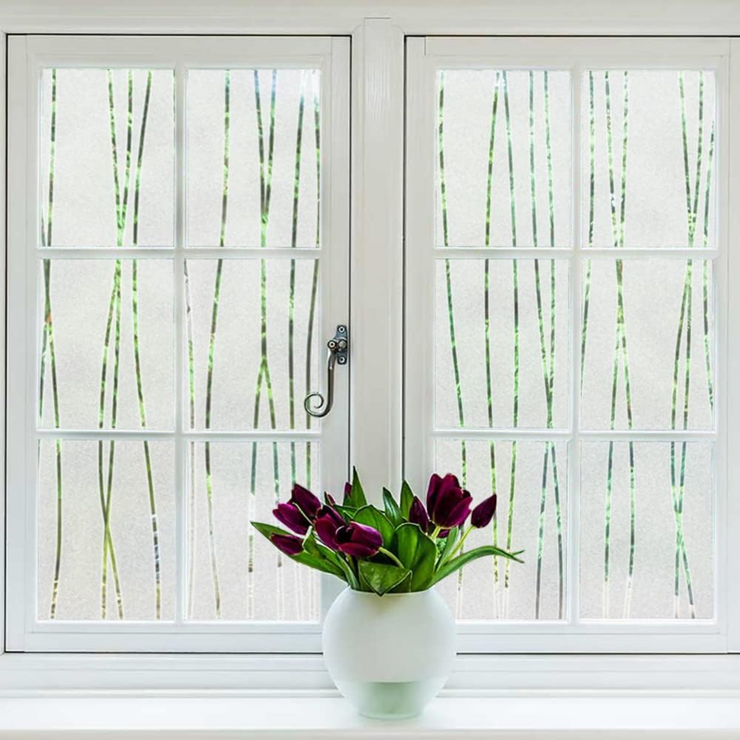 Home Bathroom Window Tint - Película de Privacidade para Janelas com