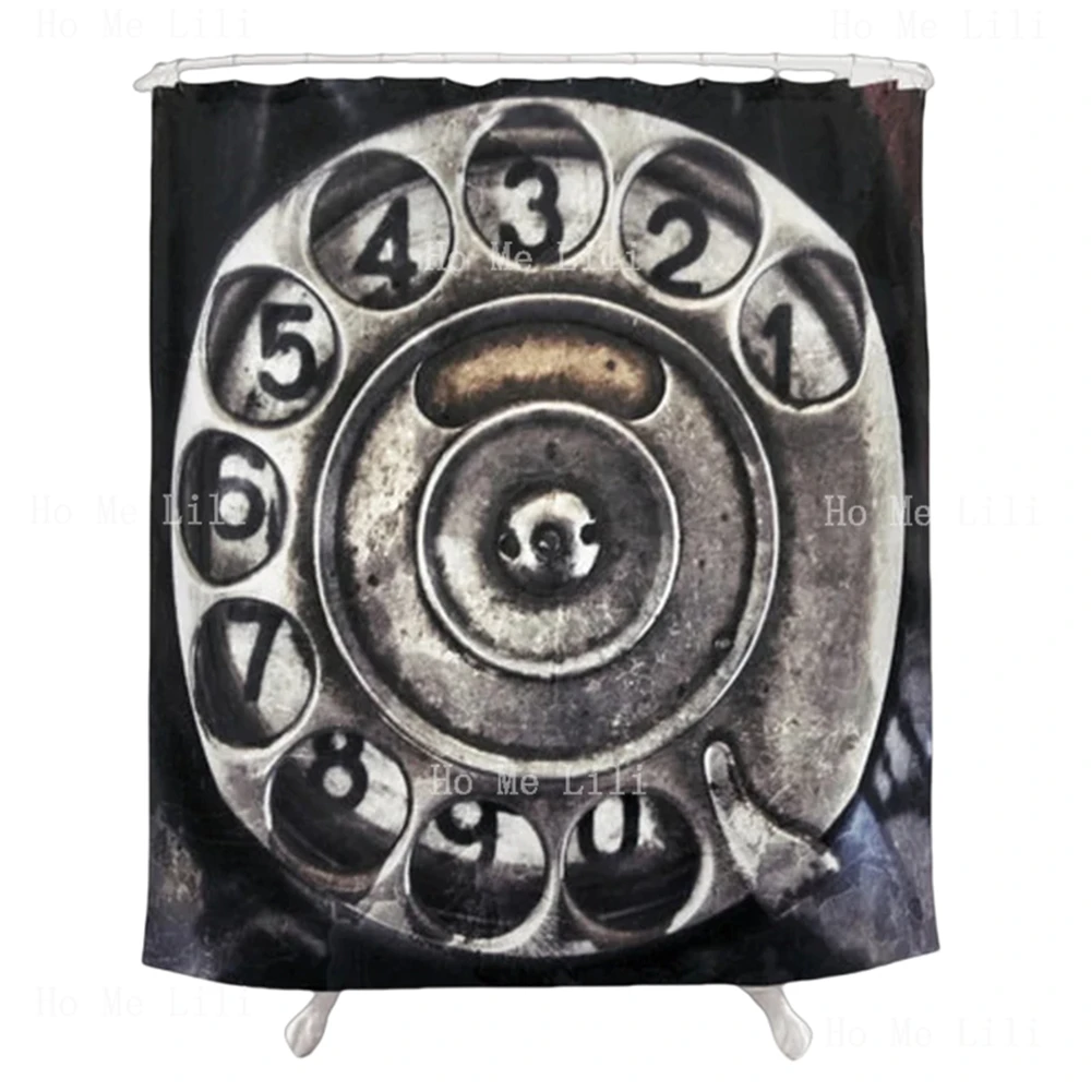 Home Bathroom Called - Cortina de chuveiro Steampunk vintage para