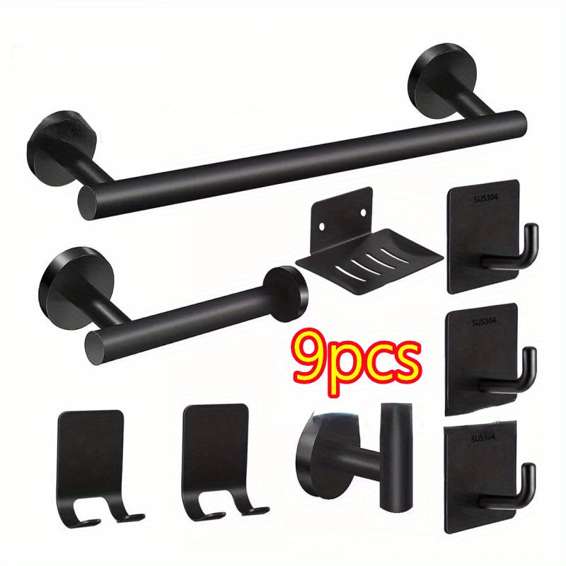 Towel Bar Stainless - Conjunto de haste de toalha de