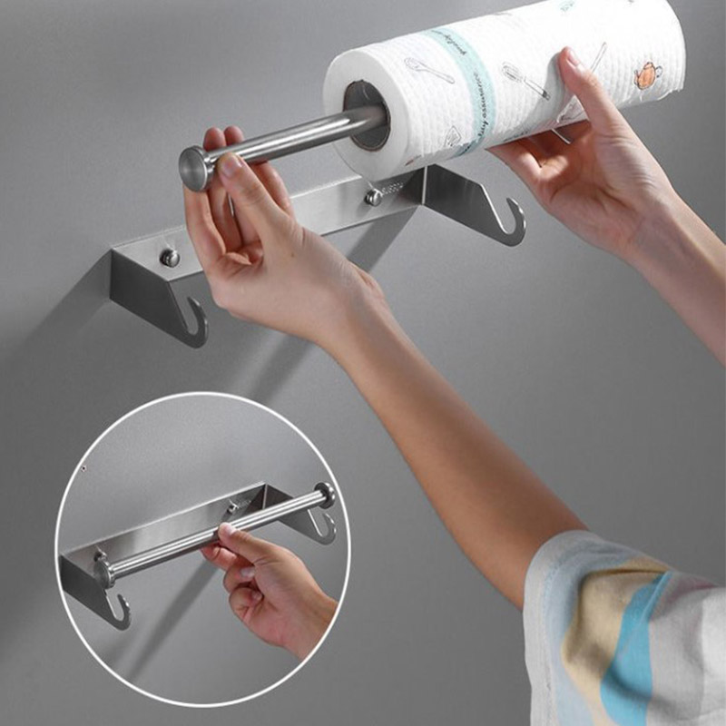 Towel Bar Stainless - Suporte de Papel Toalha de Aço