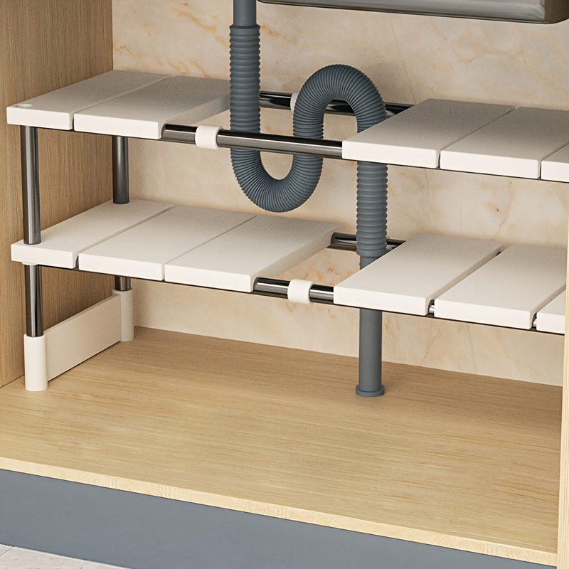 Home Depot Bathroom Sink - Rack de armazenamento ajustável sob a