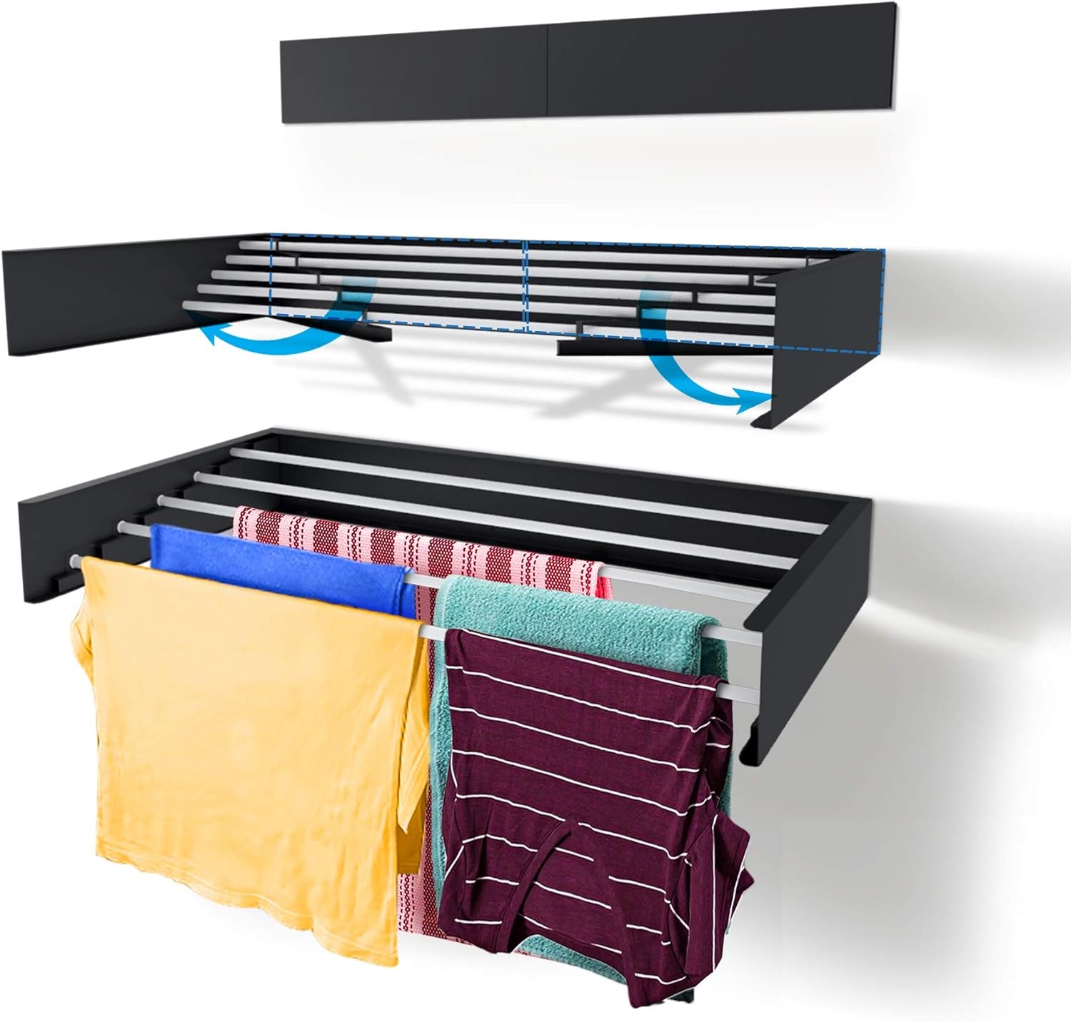 Towel Bar Stainless - Rack de secagem de roupas montado