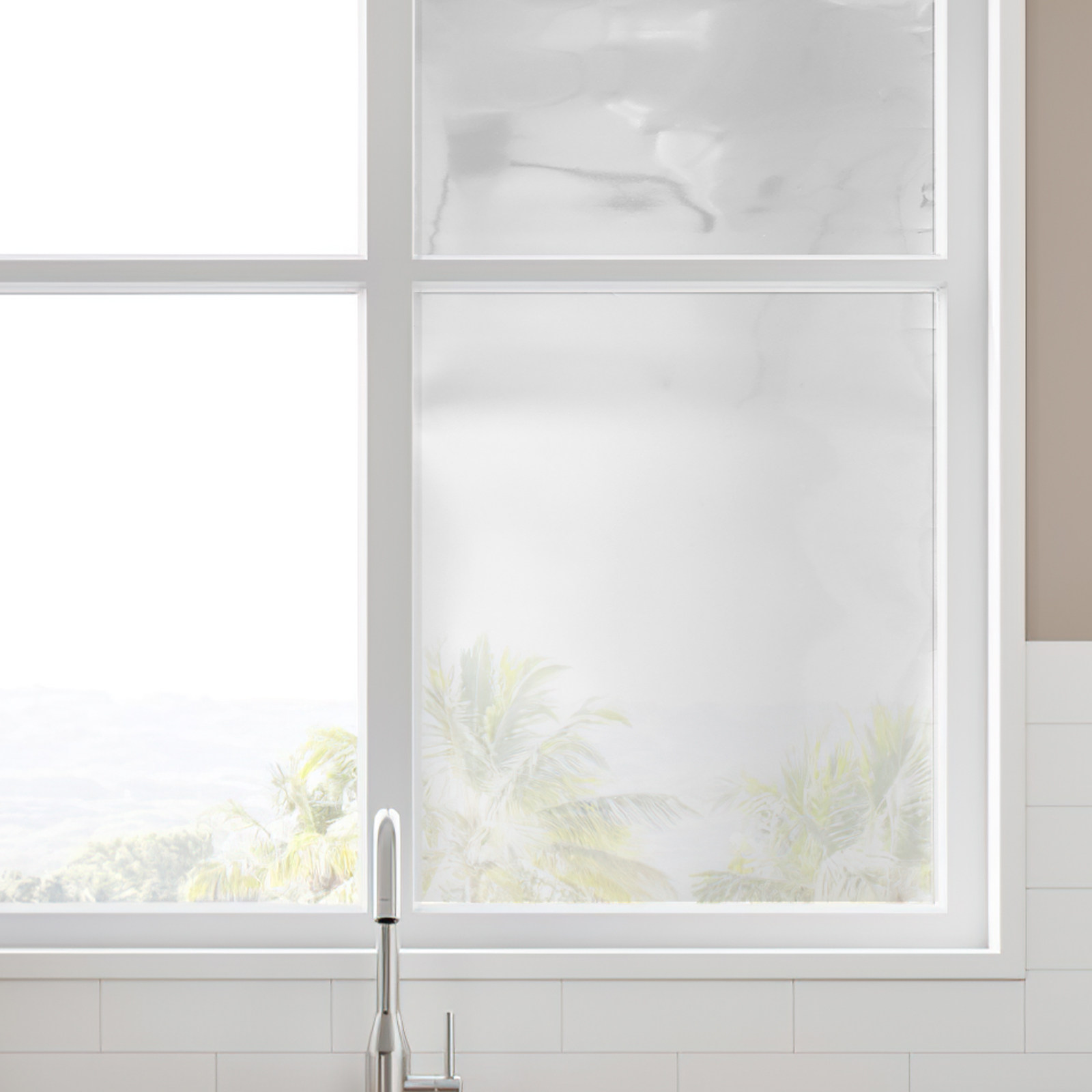 Home Bathroom Window Tint - Película de Privacidade Unidirecional para Janelas,