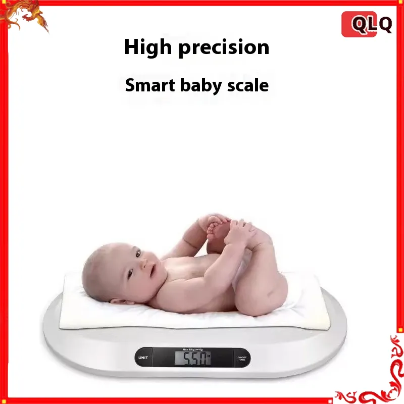Home Bathroom Scales - Balança digital ergonômica para bebês, alta