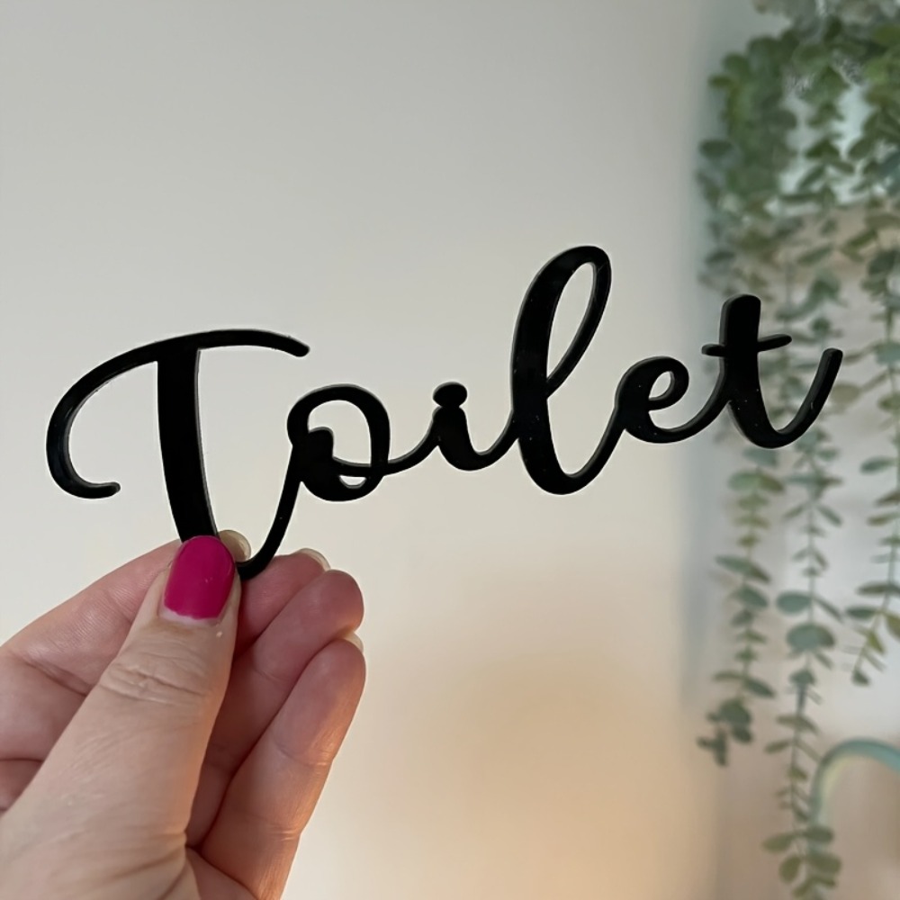Home Bathroom Door - CIFBUY Placa de Sinalização Moderna de