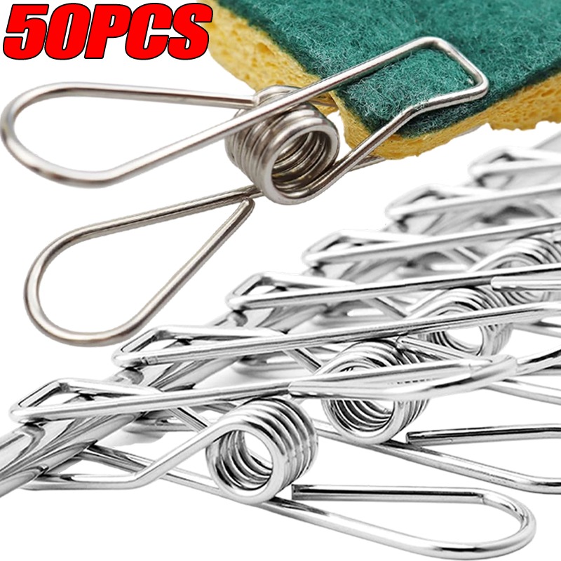 Towel Bar Stainless - 10/50 Peças Clipes de Aço Inoxidável
