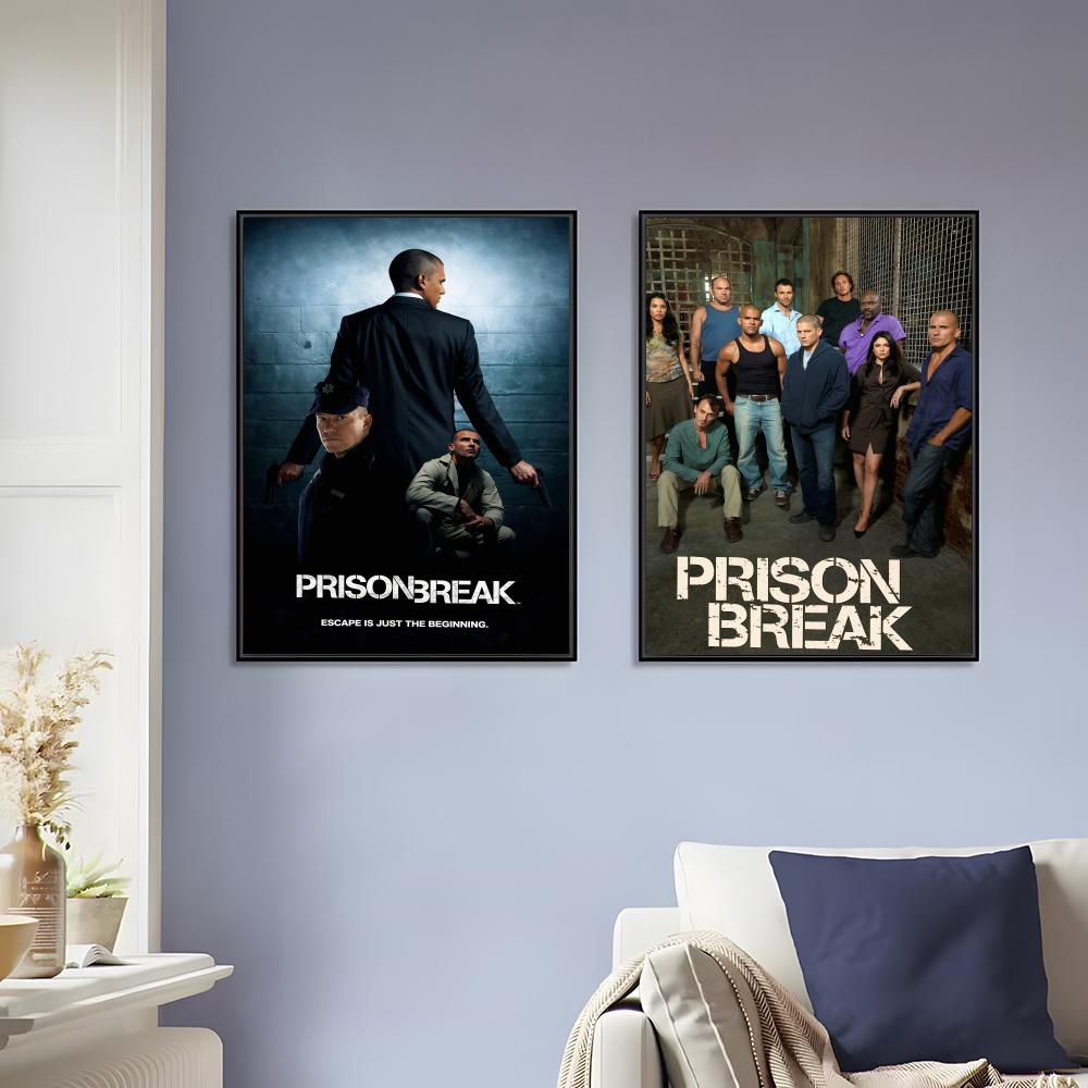 Home Bathroom Break - Pintura em tela com caligrafia Prison