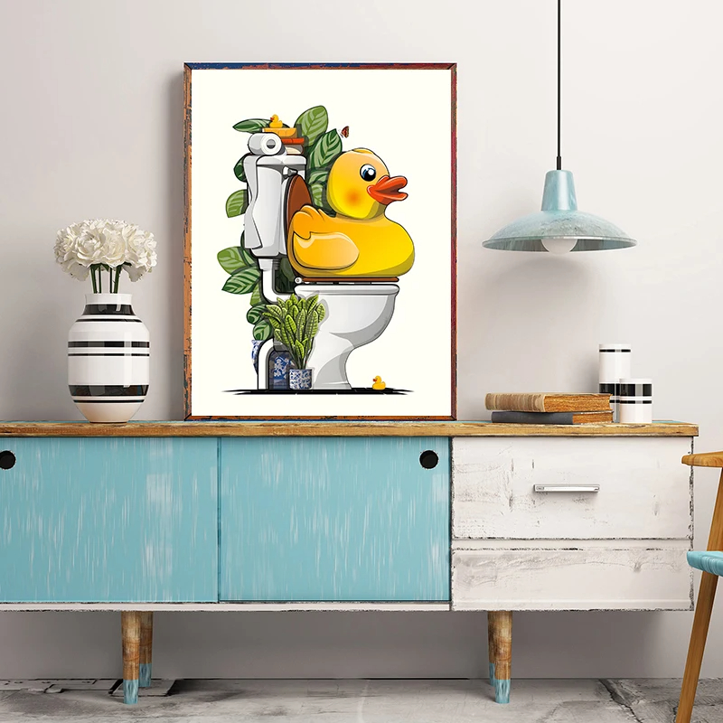 1 Pôster de Parede Divertido s - Home Bathroom Wallpaper avaliação e preço