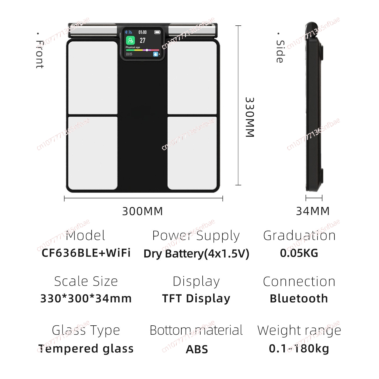 Balança de Gordura Corporal In - Home Bathroom Scales avaliação e preço