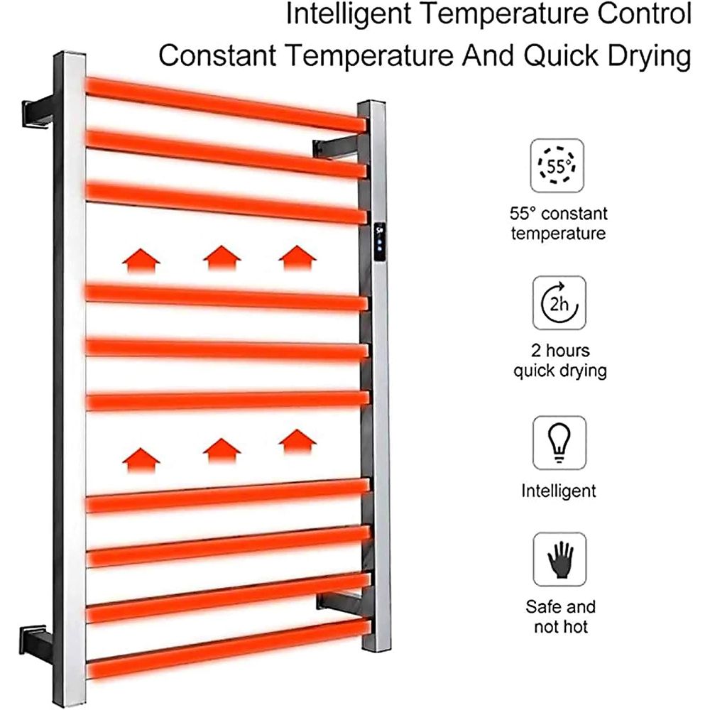 Aquecedor de toalhas elétrico, - Towel Bar Stainless avaliação e preço