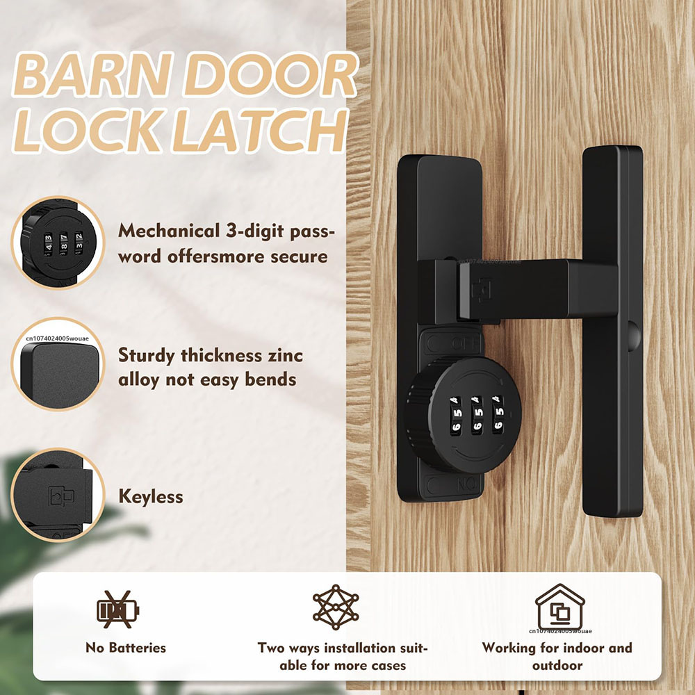 Fechadura de porta de celeiro  - Home Bathroom Door avaliação e preço