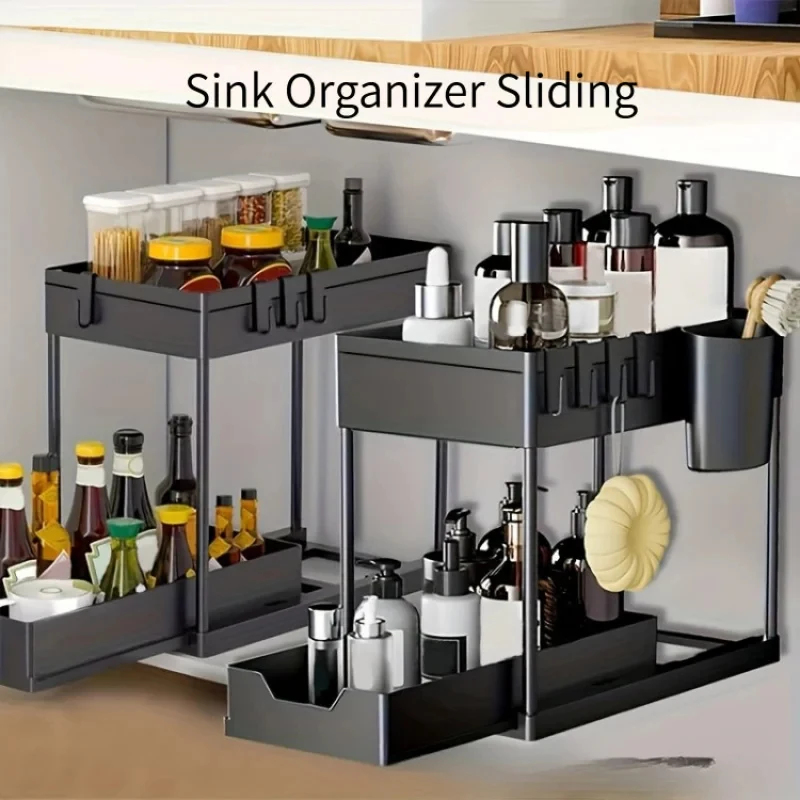Organizador Deslizante de 2 Ní - Home Depot Bathroom Sink avaliação e preço