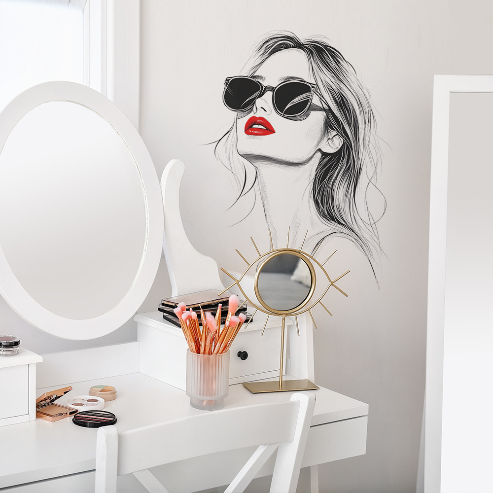 Adesivo de parede de beleza ur - Home Bathroom Wallpaper avaliação e preço