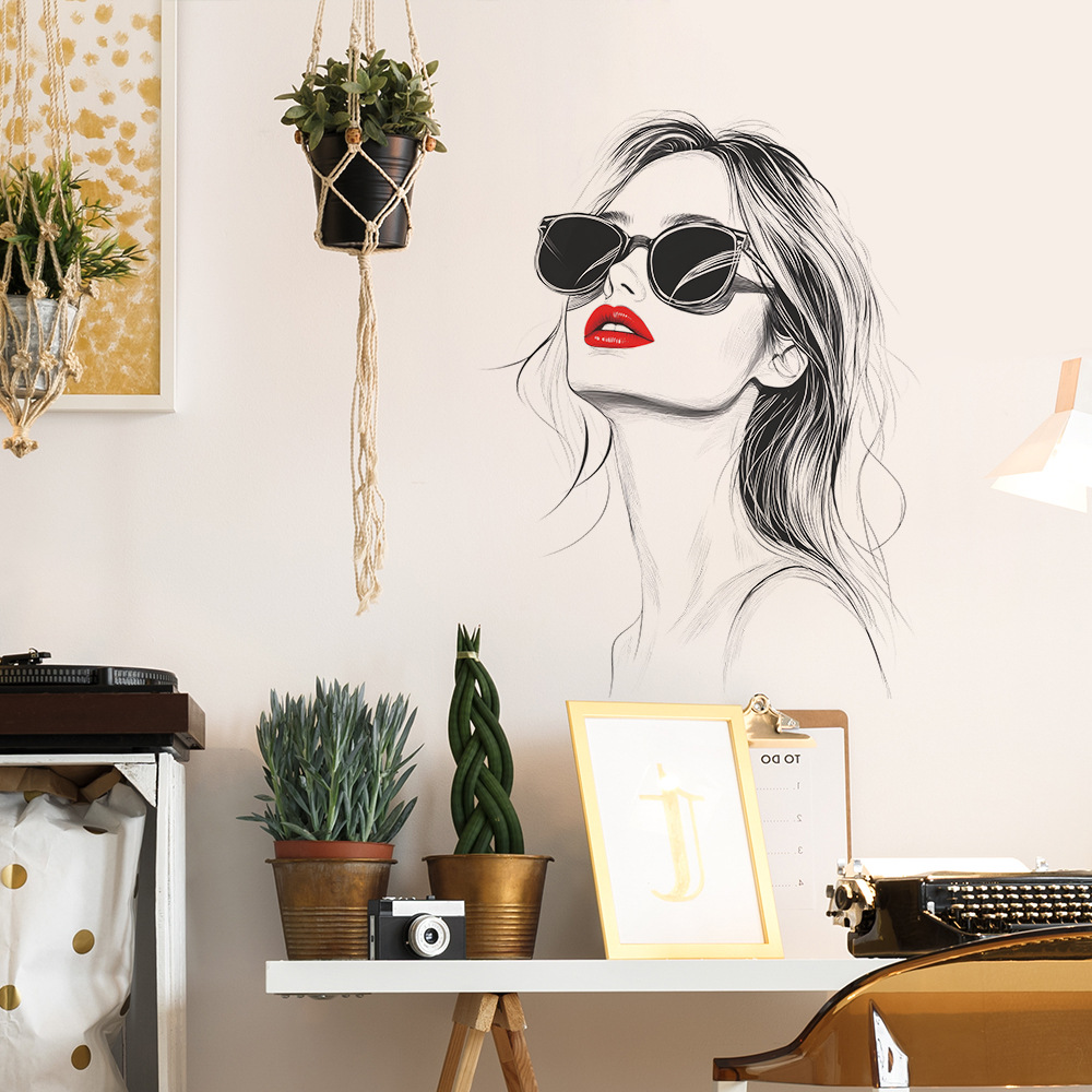 Adesivo de parede de beleza ur - Home Bathroom Wallpaper avaliação e preço