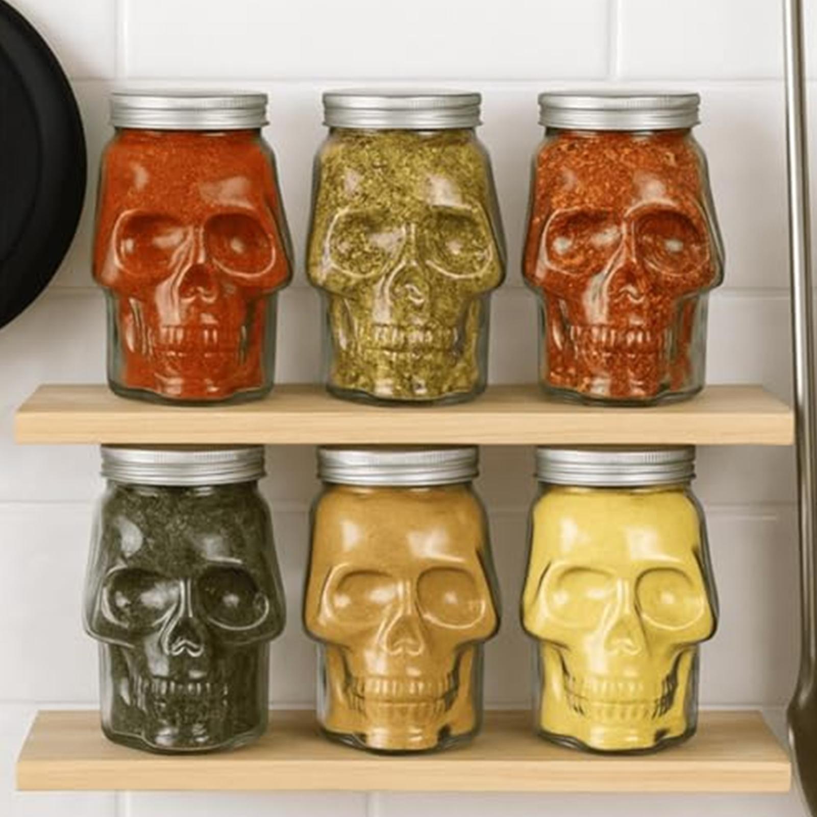Frascos de Caveira Reutilizáve - Bath Salts Jar avaliação e preço