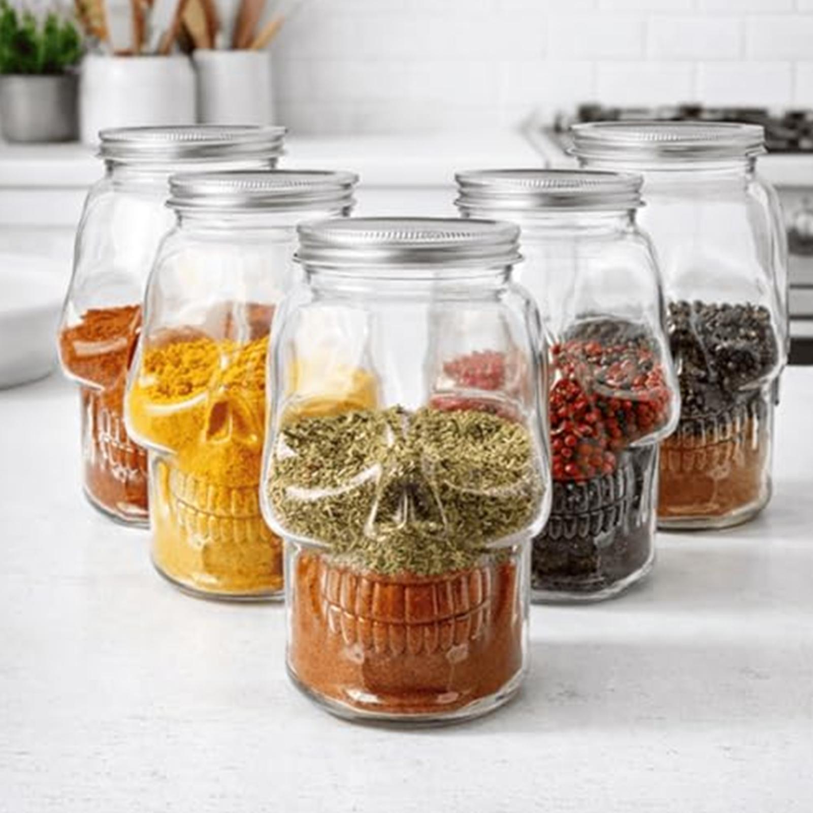 Frascos de Caveira Reutilizáve - Bath Salts Jar avaliação e preço