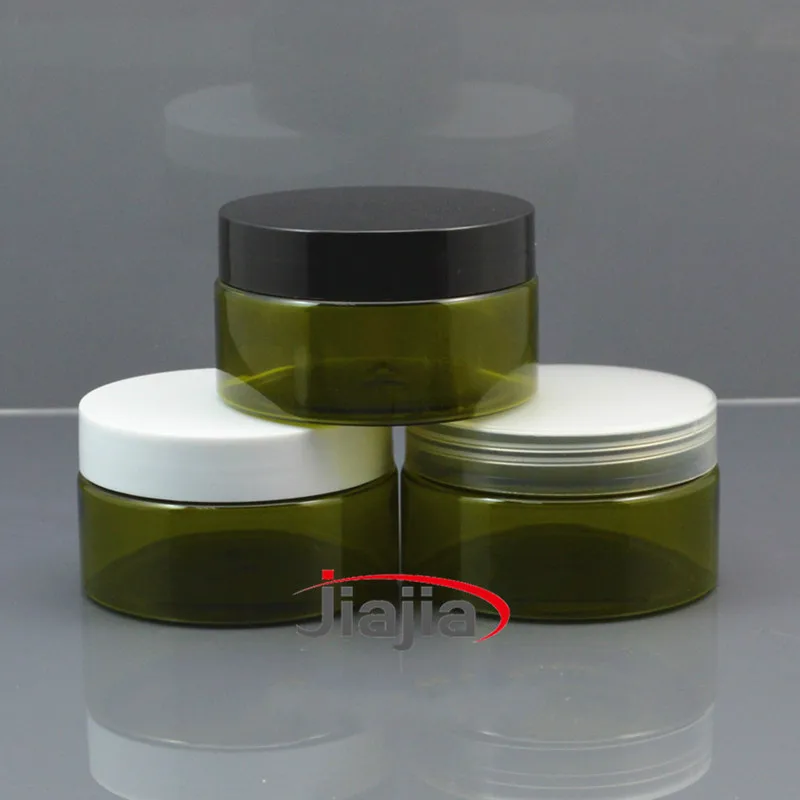 Plastic Green Jar com Metal Ca - Bath Salts Jar avaliação e preço