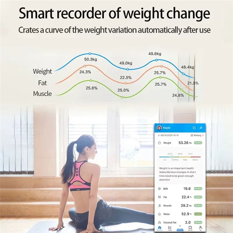 Balança inteligente para peso  - Home Bathroom Scales avaliação e preço
