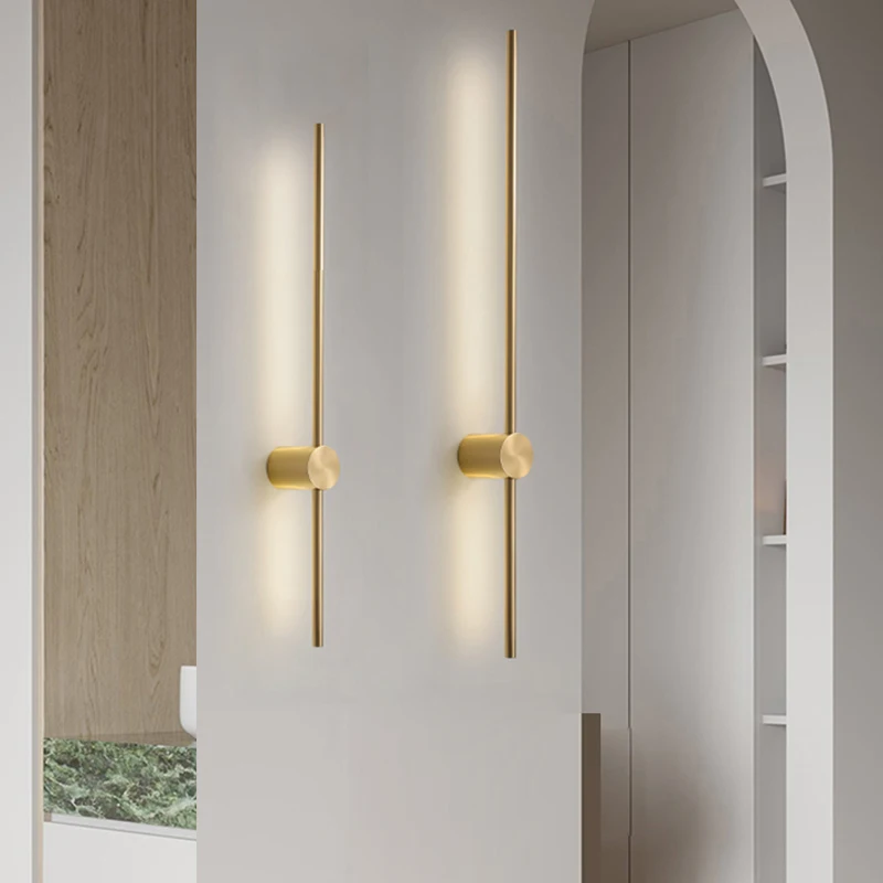 Luminárias de Parede Longas de - Home Bathroom Design Simple avaliação e preço