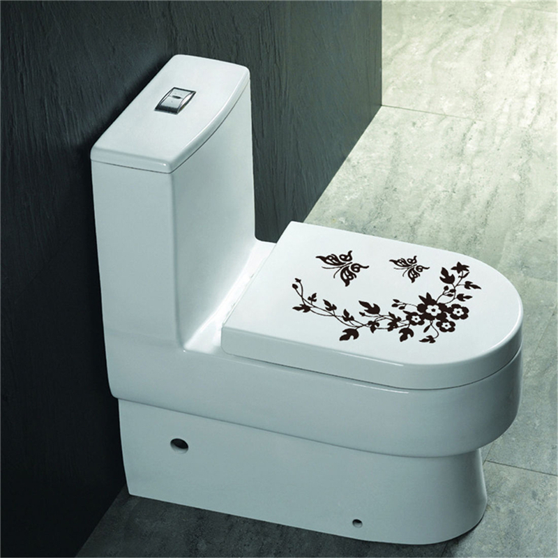 Borboleta flor videira adesivo - Home Bathroom Wallpaper avaliação e preço