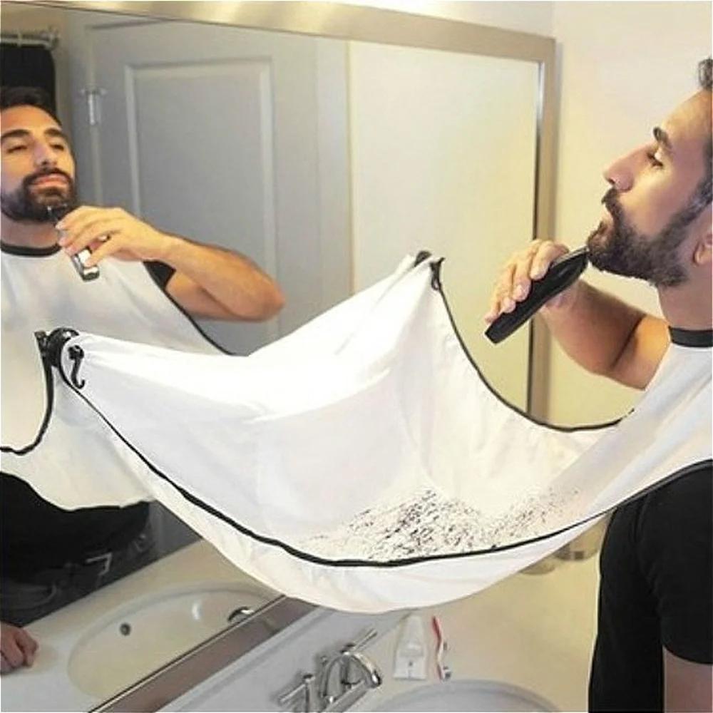 1pc homens barba aventais de b - Shaving Mirror Suction avaliação e preço
