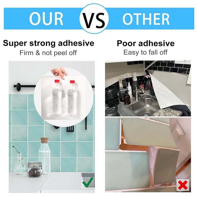 5/10 peças de papel de parede  - Home Bathroom Wallpaper avaliação e preço