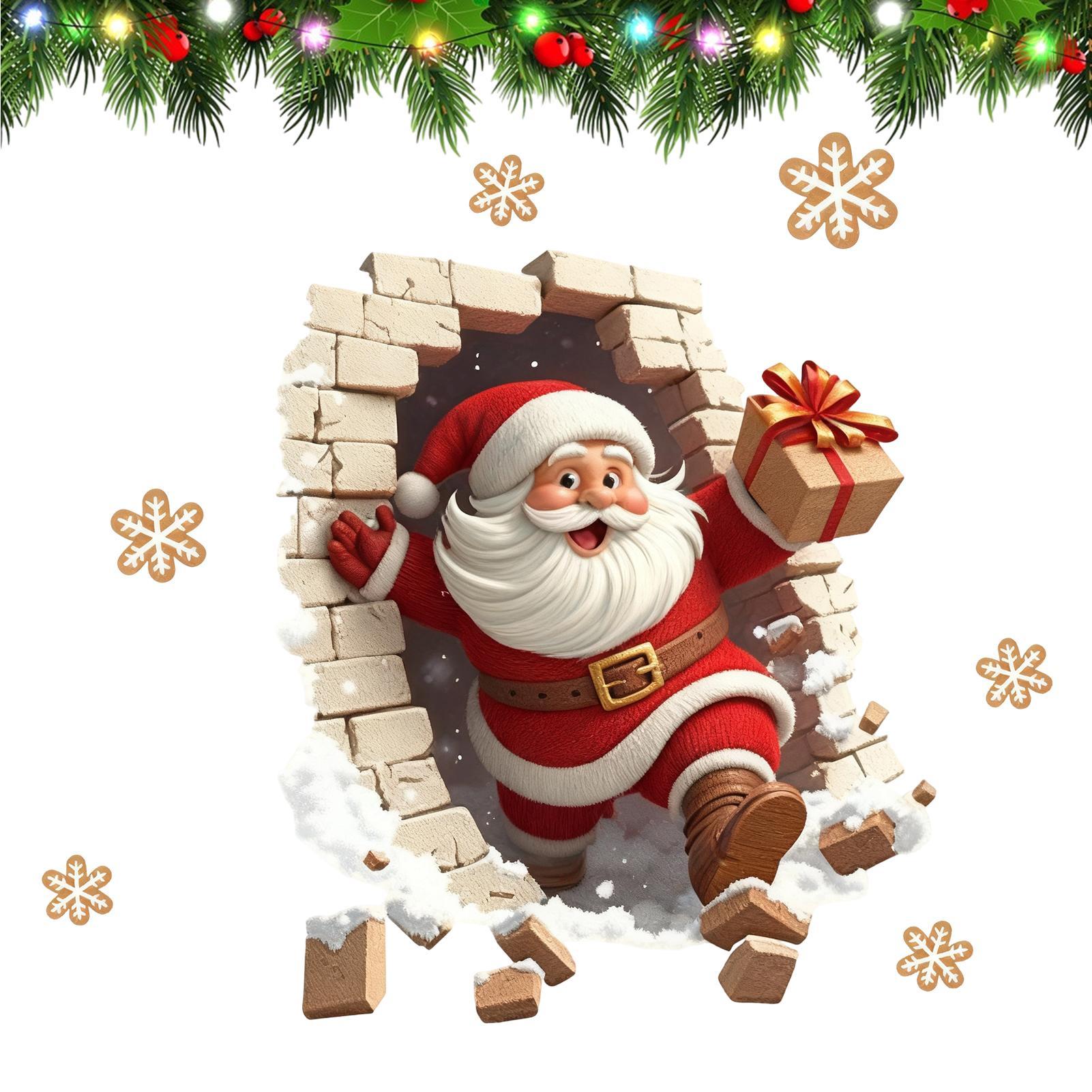 Adesivos de parede natal santa - Home Bathroom Break avaliação e preço