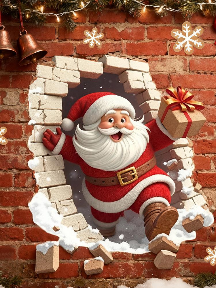 Adesivos de parede natal santa - Home Bathroom Break avaliação e preço