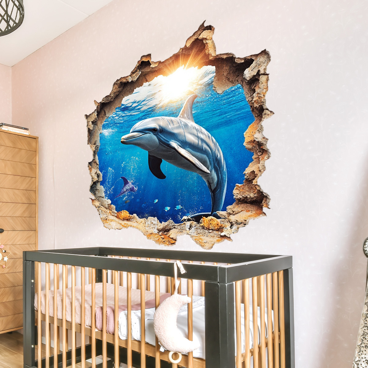 Adesivo de Parede 3D Mundo Sub - Home Bathroom Break avaliação e preço