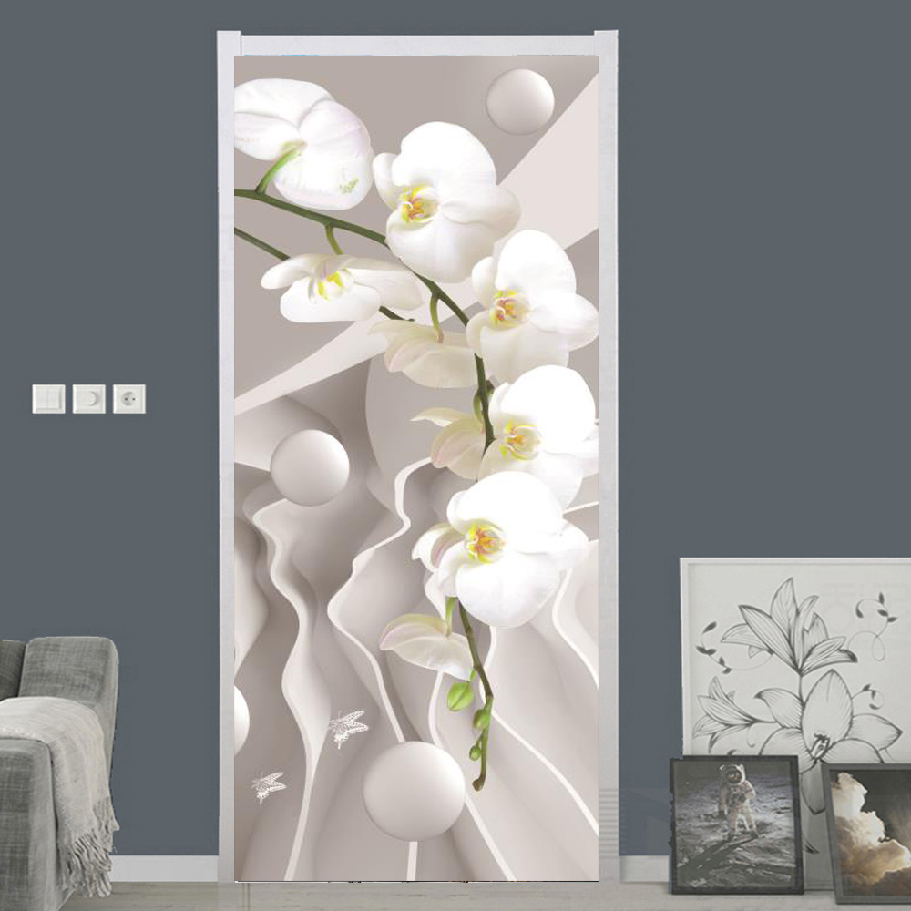 Branco rosa flor papel de pare - Home Bathroom Wallpaper avaliação e preço