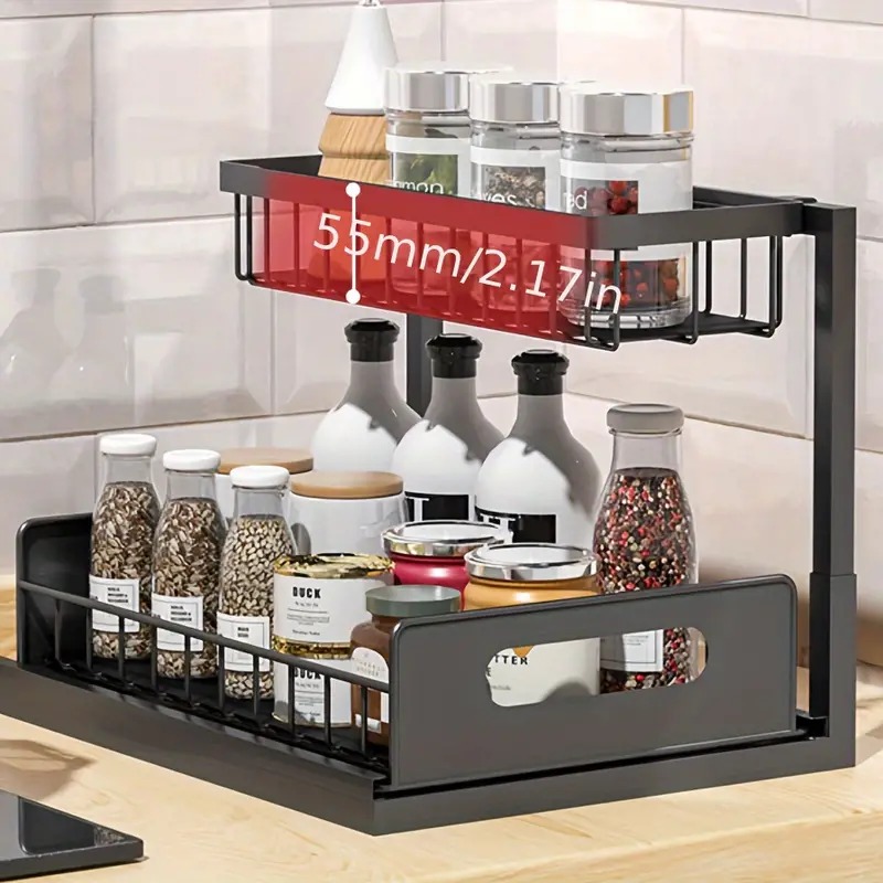 Organizador de 2 níveis para d - Home Depot Bathroom Sink avaliação e preço