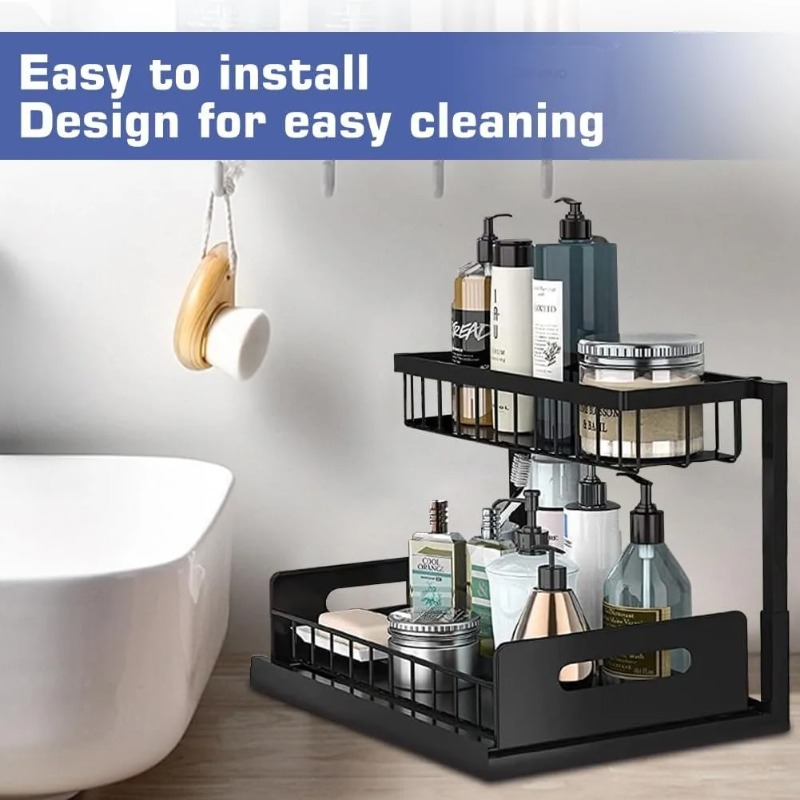 Organizador de 2 níveis para d - Home Depot Bathroom Sink avaliação e preço
